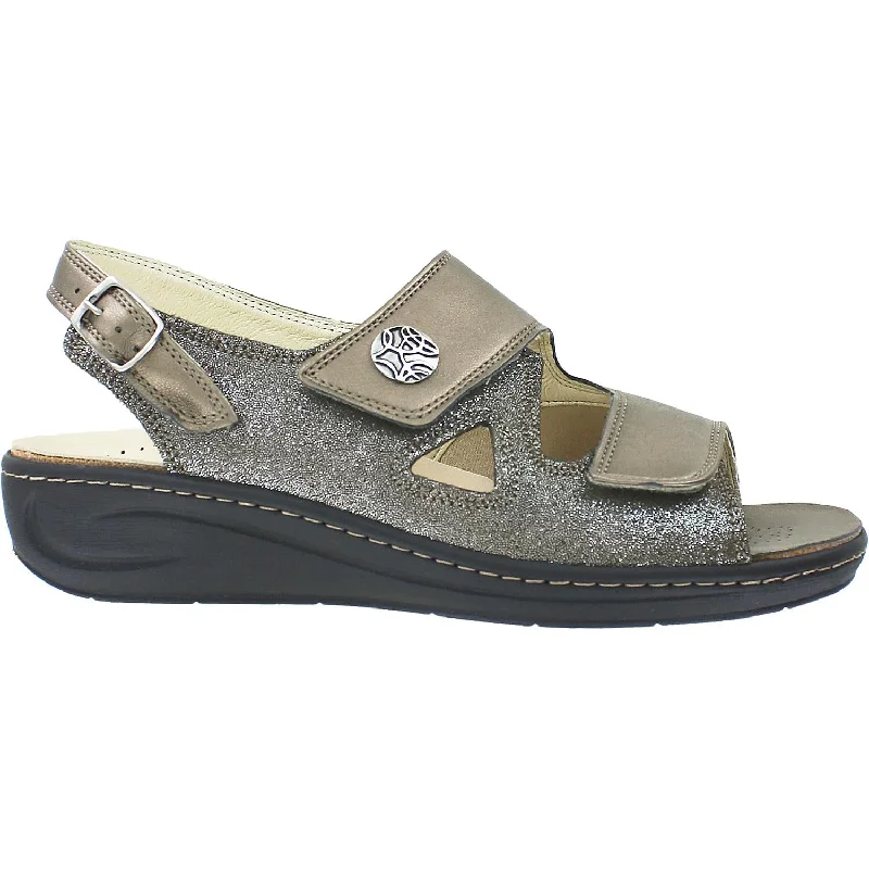Women's Fidelio 43-4104-03 Vienna 2 Brass Chevrostretch/Comet Leather Art Deco - Inspired Shoe Look Women's Fidelio 43-4104-03 Vienna 2 Brass Chevrostretch/Comet Leather Art Deco - Inspired Shoe Look