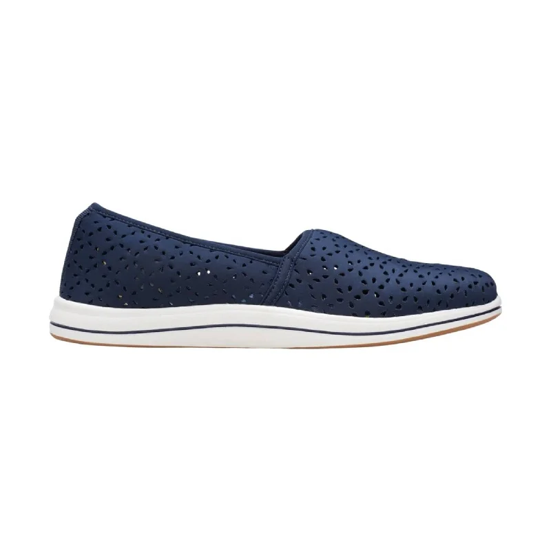 Clarks Women's Breeze Emily - Navy Blue Monochromatic Shoe Look  