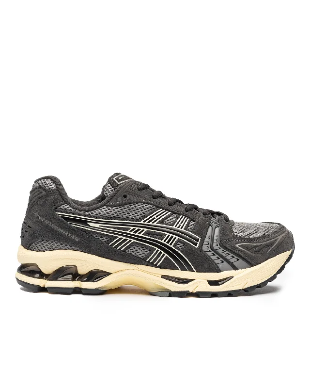 Gel-Kayano 14 Clay Grey/Black Strap - Up Sandal Resort Style  