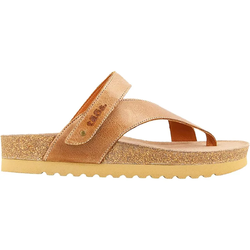 Women's Taos Lola Tan Leather Tech - Inspired Sneaker Look  