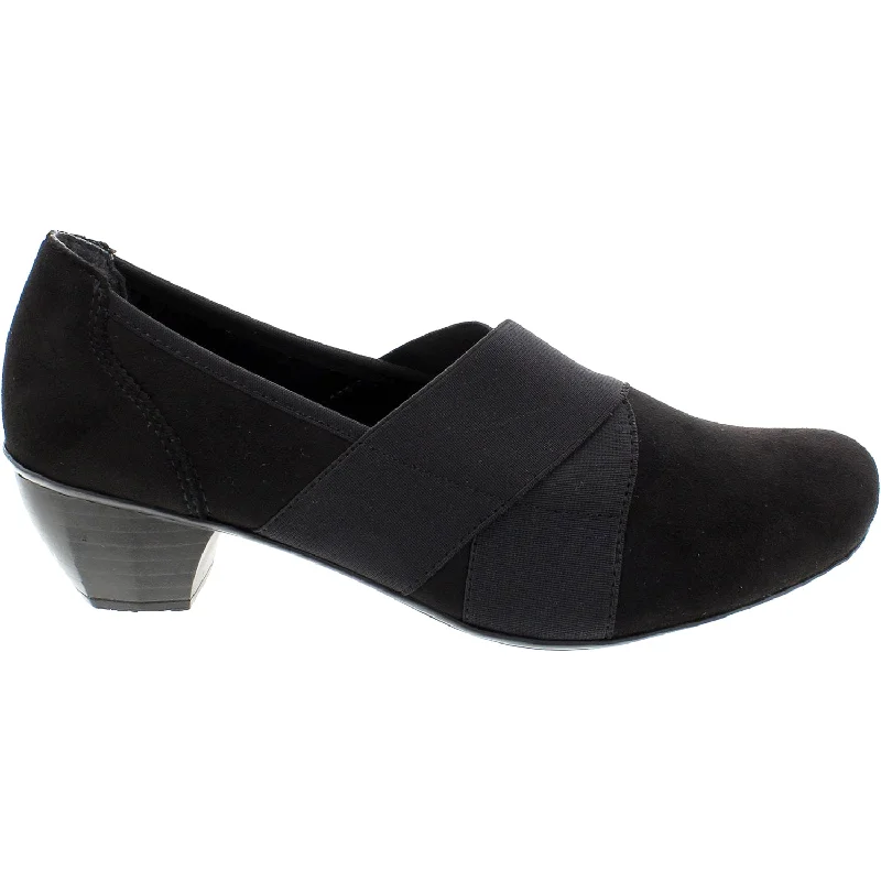 Women's Rieker 41772-00 Mariah 72 Black Synthetic Metallic Trim Shoe Design  
