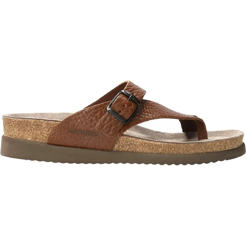 Women's Mephisto Helen Tan Leather Upcycled Shoe Look  