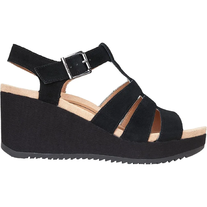 Women's Vionic Tawny Black Suede Beaded Moccasin Design 