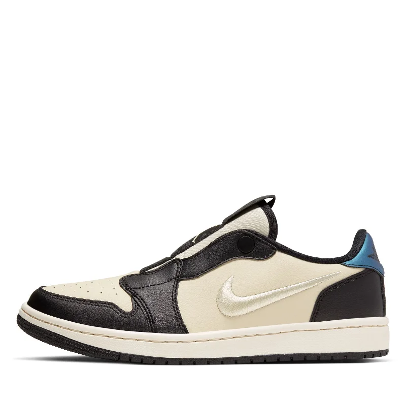 Women's Air Jordan 1 Retro Low Slip - Fossil/Black Ivy League - Inspired Derby Look 