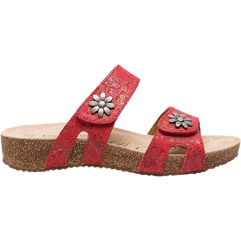 Women's Josef Seibel Tonga 04 Red Multi Leather Smart - Shoe Functionality Style  