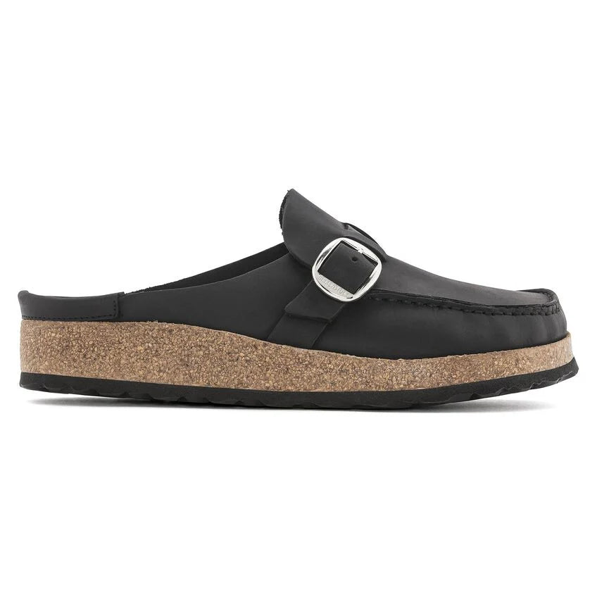 WOMEN'S BIRKENSTOCK BUCKLEY CLOG | BLACK Sustainable Shoe Design  