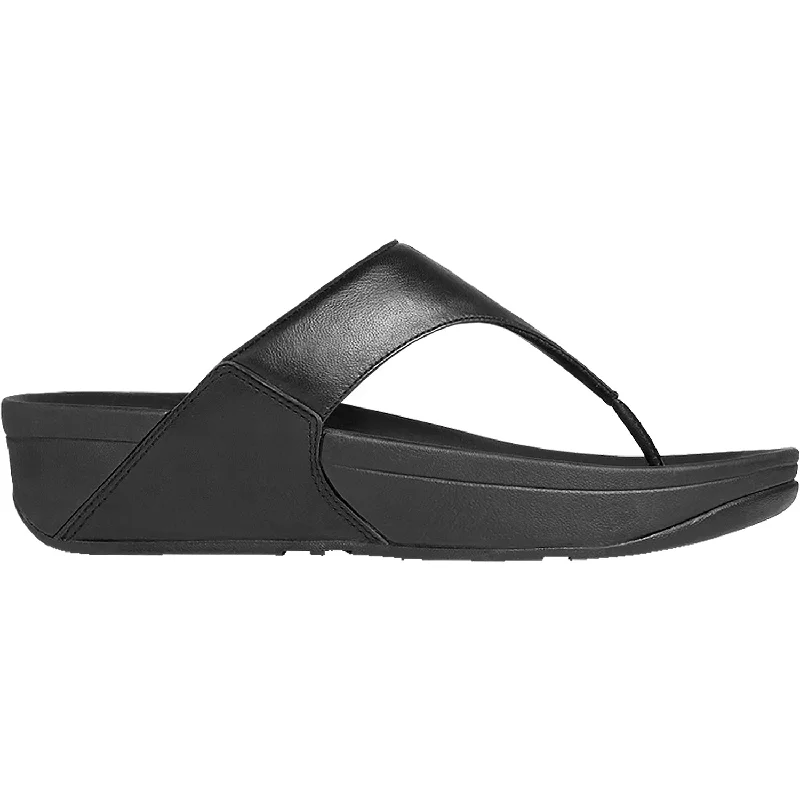 Women's FitFlop Lulu Black Leather Hip - Hop Sneaker Style  