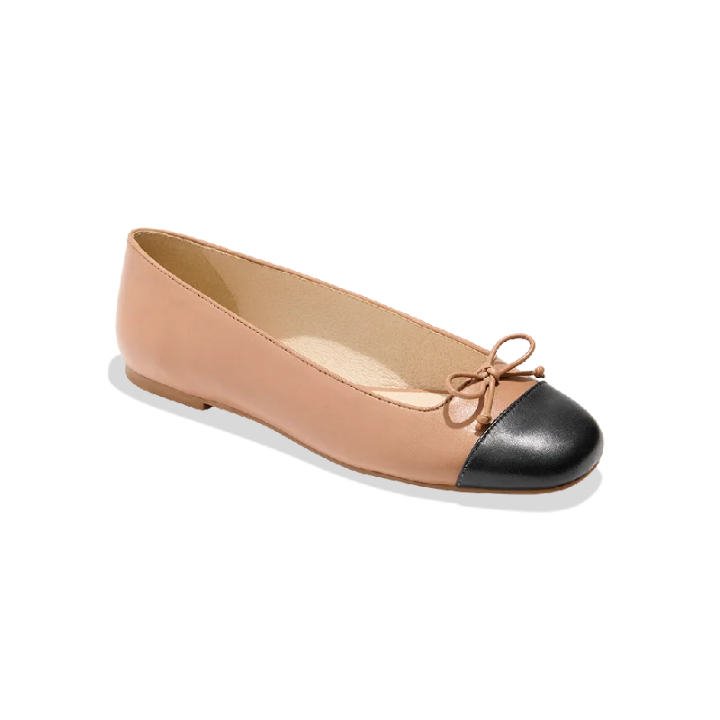 Kenlyn Cap Toe Ballet Checkered Shoe Pattern Look  