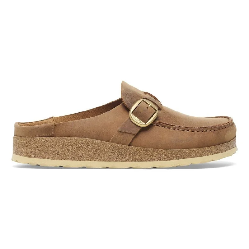 WOMEN'S BIRKENSTOCK BUCKLEY CLOG | COGNAC Aesthetic  