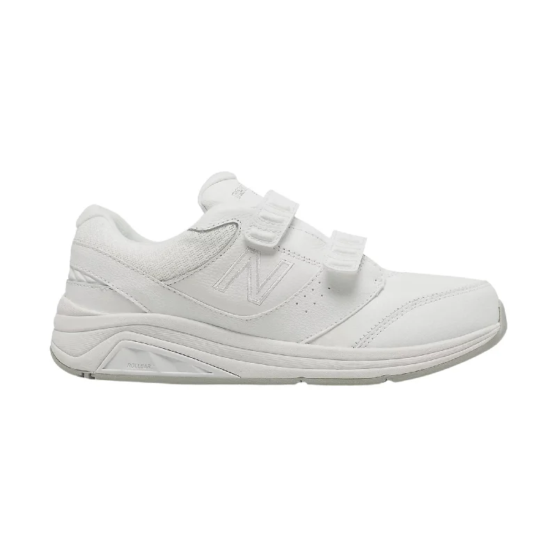 New Balance Women's Hook and Loop Leather 928v3 Walking Shoe - White Smart - Shoe Functionality Style  