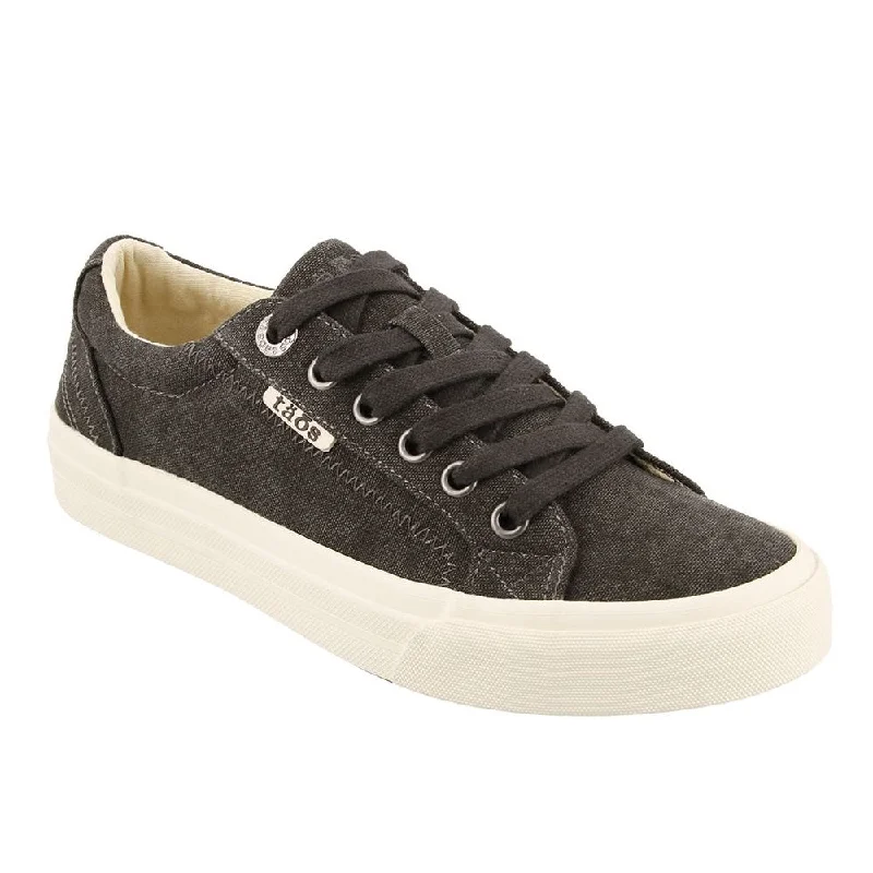 Taos Women's Plim Soul - Charcoal Wash Canvas Paisley Print Shoe Design  