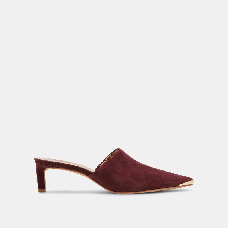 LEXY HEELS CRANBERRY SUEDE Chunky Platform Sneaker Style  