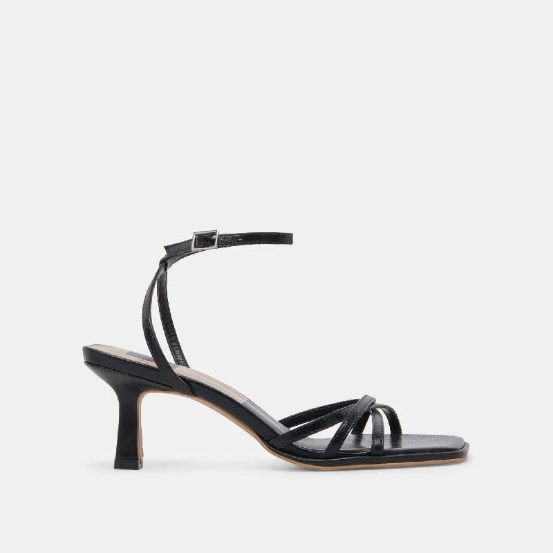 MANJI HEELS MIDNIGHT PATENT LEATHER Two - Tone Shoe Design  