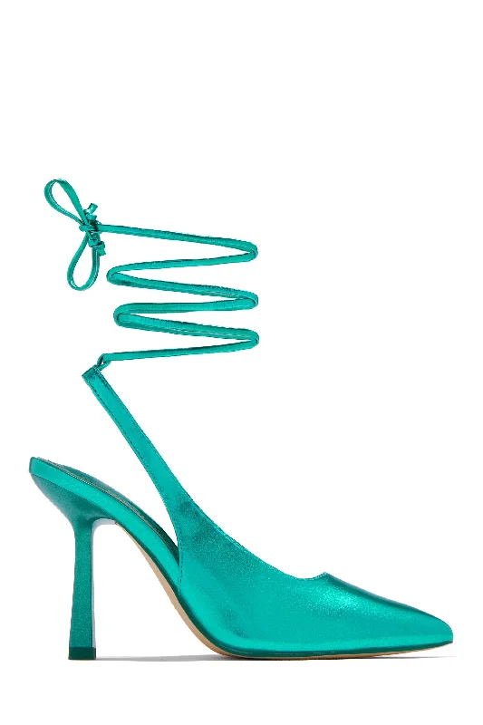 Azriel Lace Up Pumps - Blue Ivy League - Inspired Derby Look 
