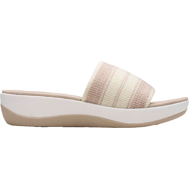 Women's Clarks CS Arla Hollis Sand Combi Knit Synthetic Zip - Up Boot Style  