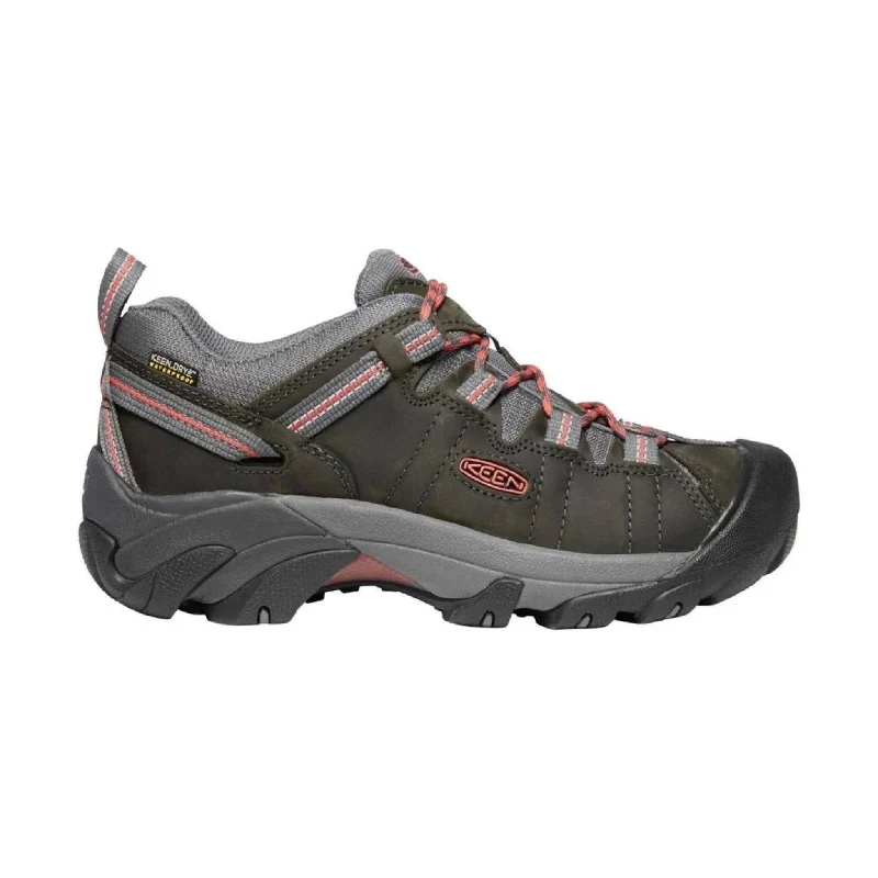 KEEN Women's Targhee II Waterproof - Magnet/Coral Patchwork Shoe Aesthetic  