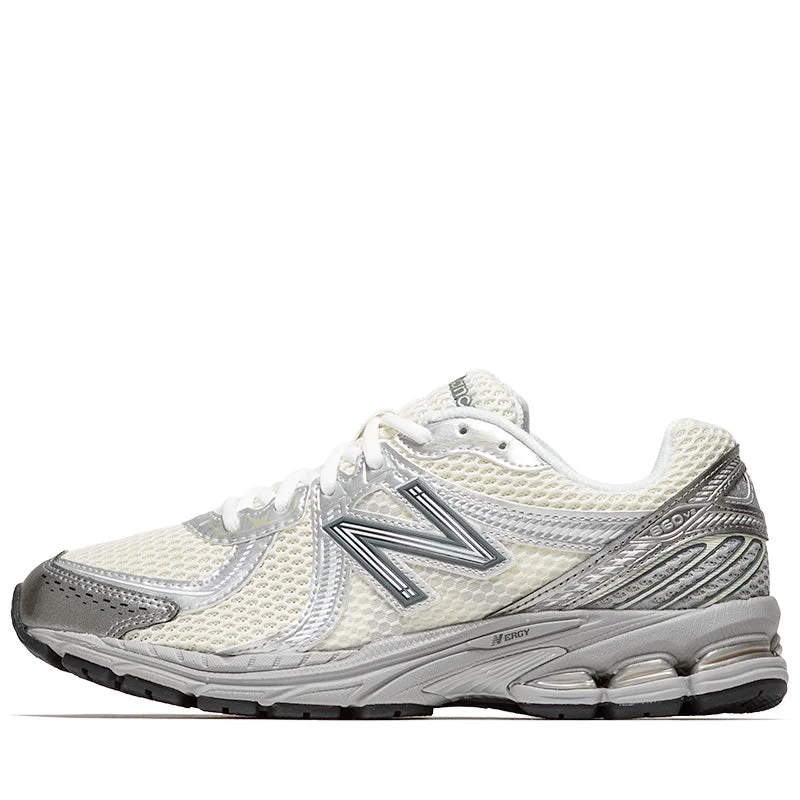 New Balance 860v2 - Sea Salt/Silver Metallic Waterproof Hiking Boot Design  