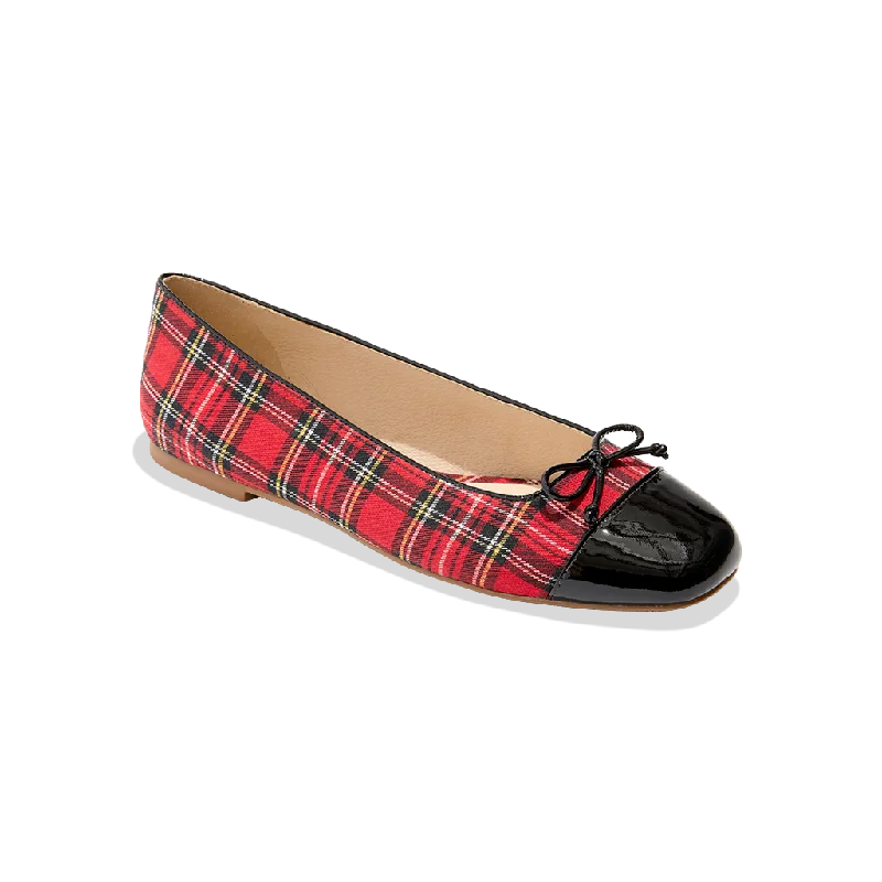 Kenlyn Cap Toe Ballet Metallic Trim Shoe Design  