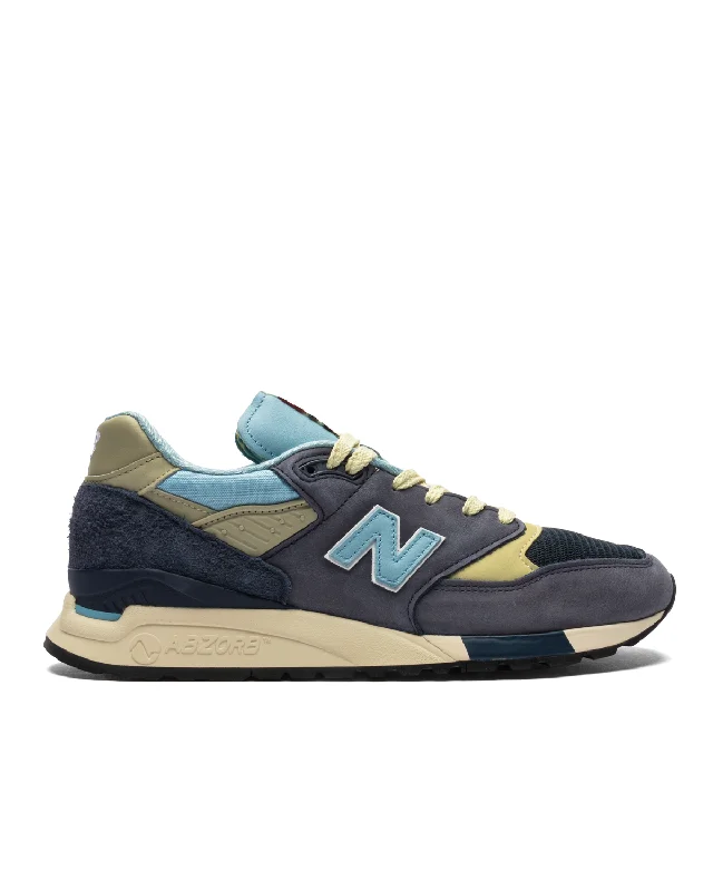 998 Navy Chrome Blue Zip - Up Boot Style  