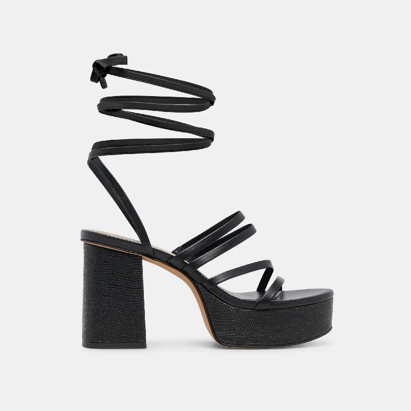 BARBS HEELS BLACK STELLA Chunky Platform Sneaker Style  