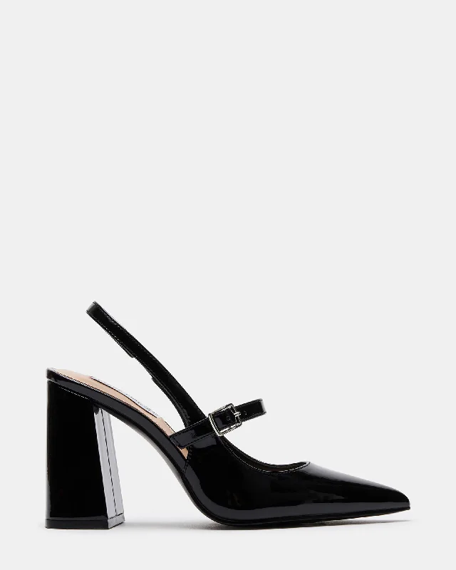 MAEGAN BLACK PATENT Skateboarding Sneaker Style  