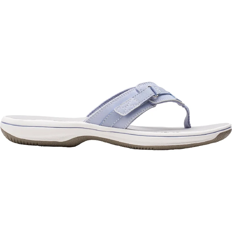 Women's Clarks Cloudsteppers Breeze Sea Lavender Synthetic Comfortable Derby Style  