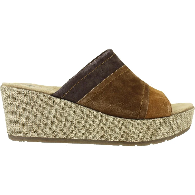 Women's Earth Myra Cognac Suede Lightweight Tennis Sneaker Look  