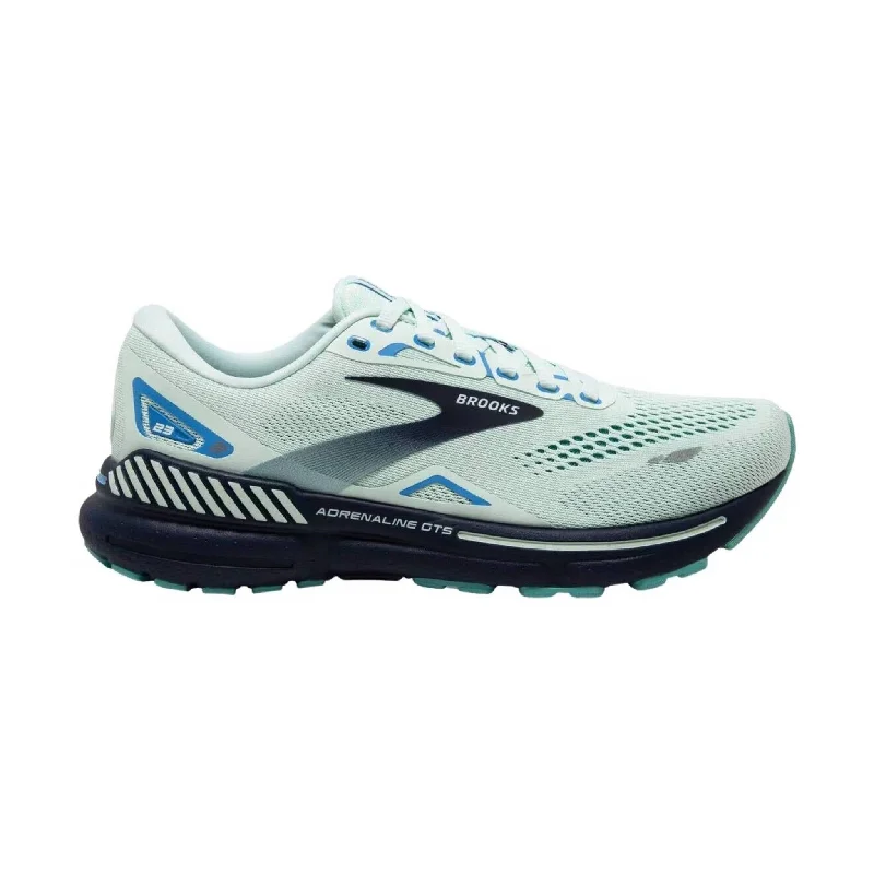 Brooks Women's Adrenaline GTS 23 Running Shoe - Blue Glass/Nile Blue/Marina - ONLINE STORE CREDIT/EXCHANGE ONLY Athleisure Derby Style  