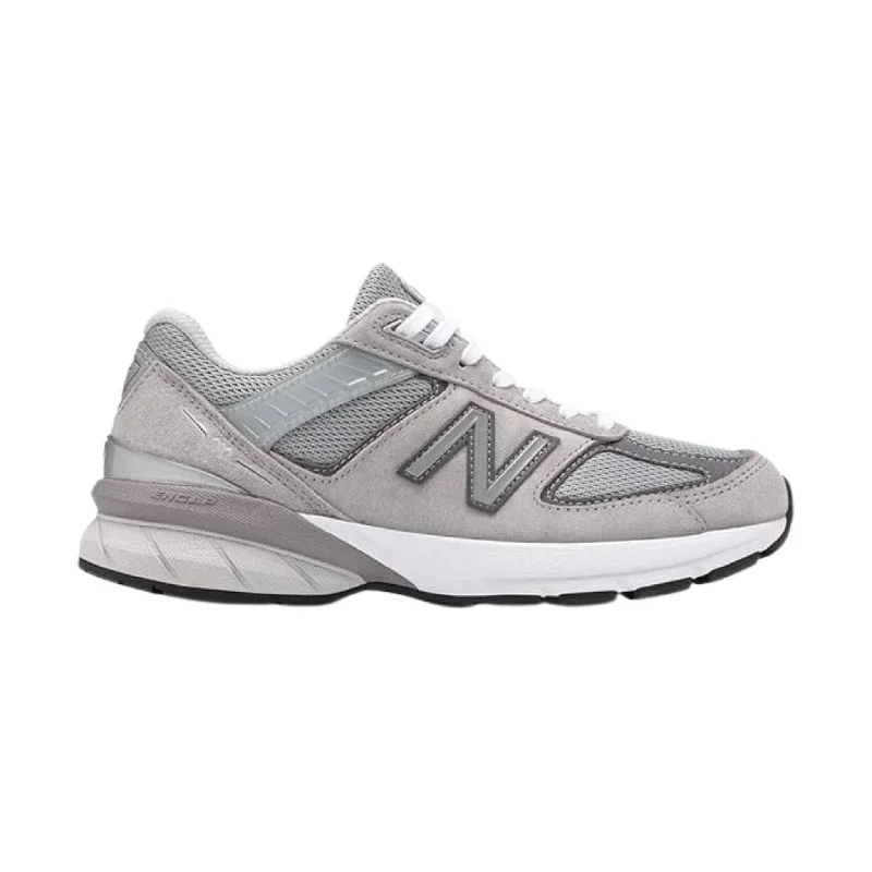New Balance Women's 990V5 Shoes - Grey Retro Plimsoll Style  