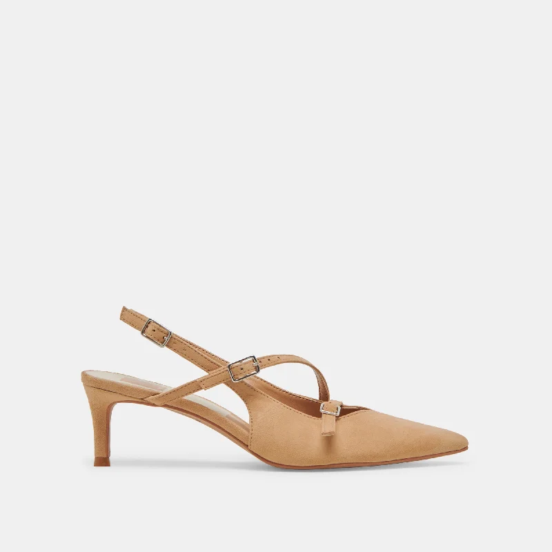PAMLA MID HEELS TAN SUEDE Performance Running Sneaker Look  