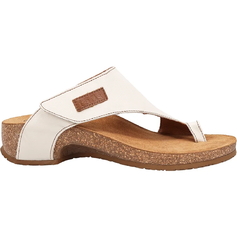 Women's Taos Loop Off White Leather Elastic - Sided Chelsea Look  