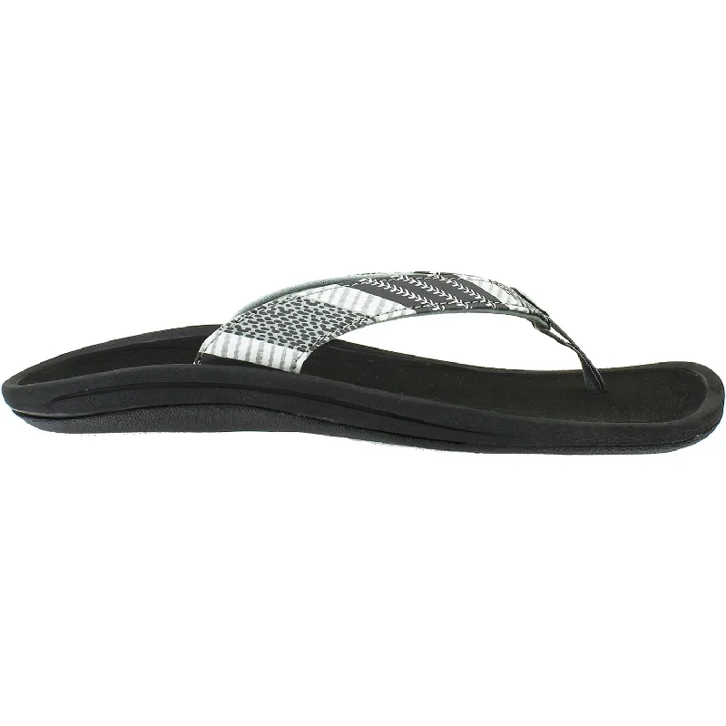 Women's OluKai Kulapa Kai Poi/Kapa Stripe Synthetic Upcycled Shoe Look  
