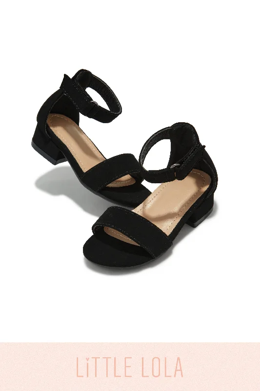 Mini Ava Block Heels - Black Quick - Dry Hiking Shoe Style   