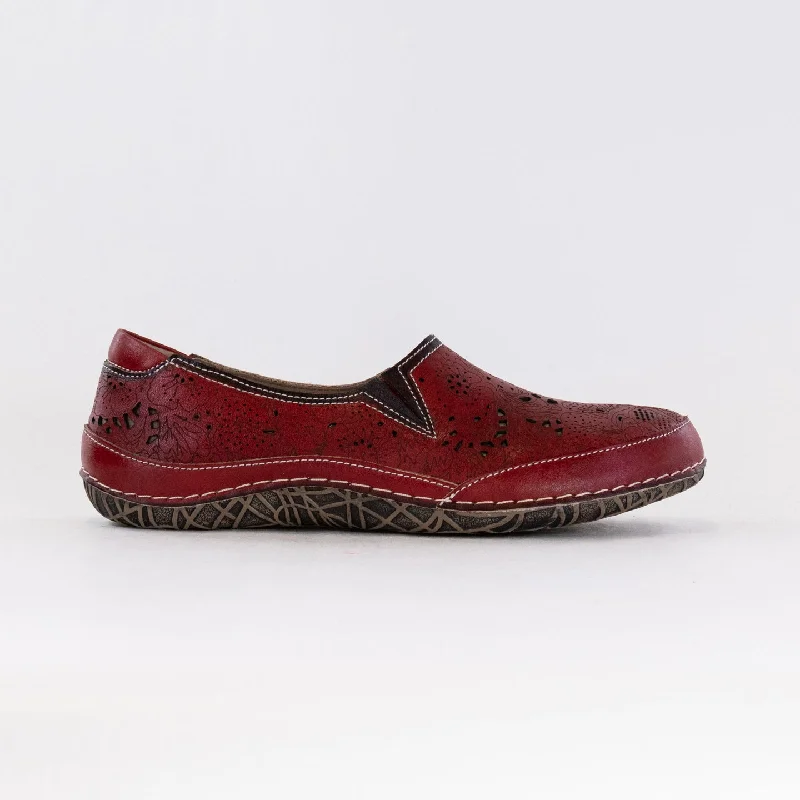 Spring Step L'Artiste Libora (Women's) - Red Mod Oxford Design  