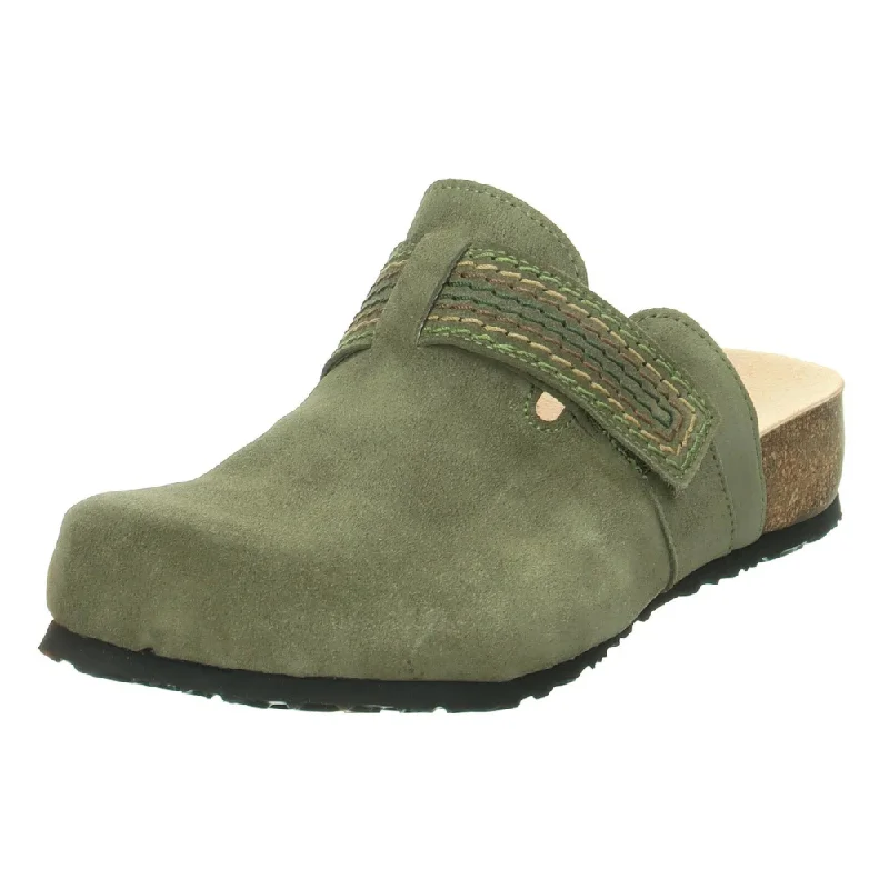 Think! Julia Jade Leather Clog (Women's) Striped Shoe Style  
