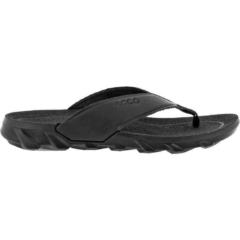 Unisex Ecco MX Flipster Chill Black Leather Neon - Accent Sneaker Look  