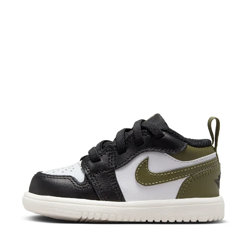 Jordan 1 Low Alt (TD) - Black/Medium Olive Mod Oxford Design  