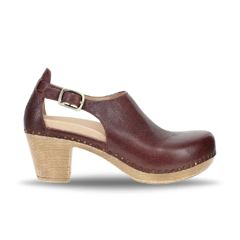 Dansko Women's Sassy - Cordovan Checkered Shoe Pattern Look  