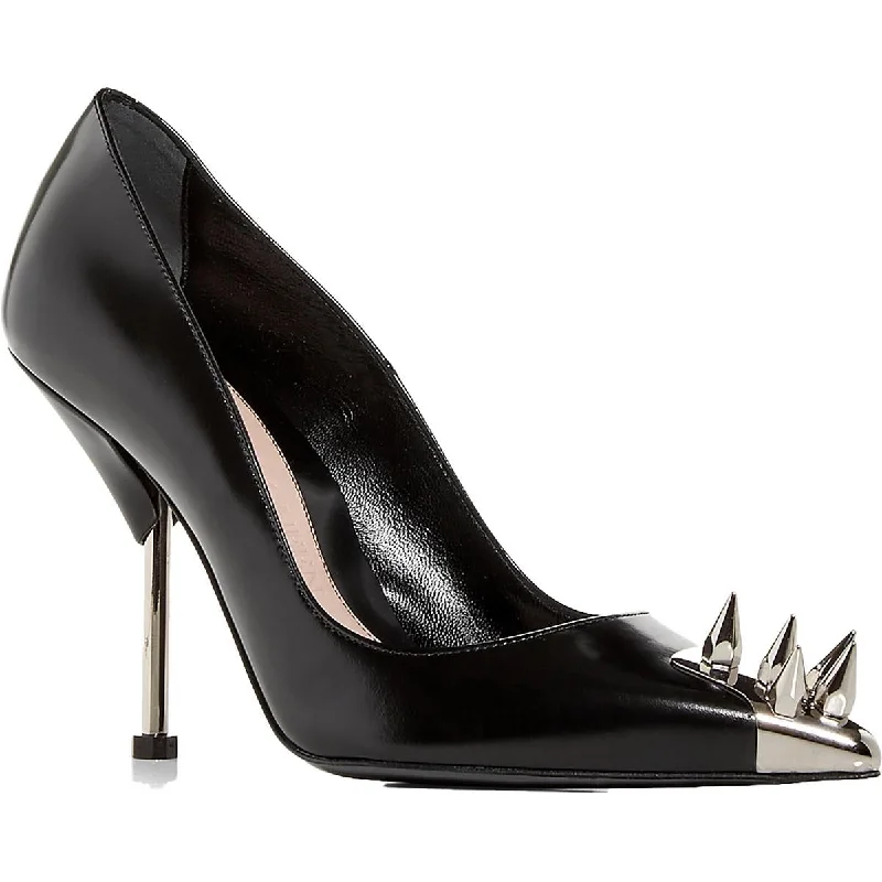 Alexander McQueen Womens Leather Studded Pumps Leather Driving Shoe Style  