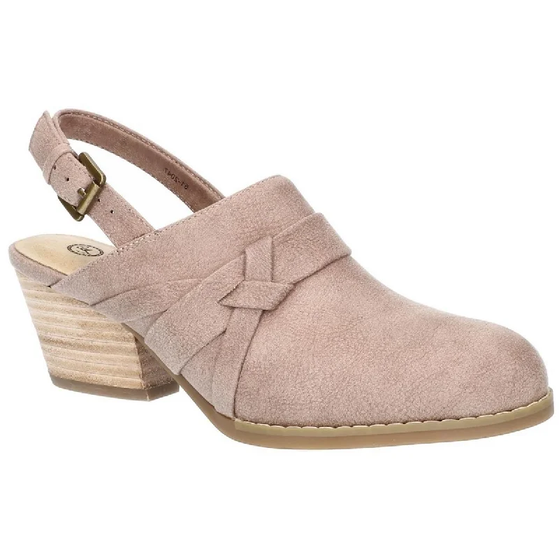 Bella Vita Womens Kimberly Faux Suede Buckle Pumps Dressy Chelsea Boot Style 