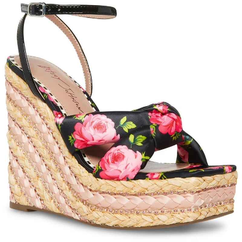 Betsey Johnson Womens Pansie Platform Ankle Strap Espadrilles Skateboarding Sneaker Style Betsey Johnson Womens Pansie Platform Ankle Strap Espadrilles Skateboarding Sneaker Style