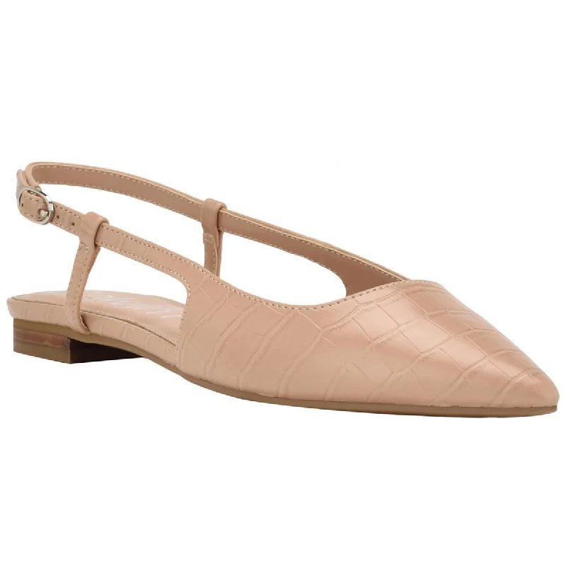 Calvin Klein Womens Sangrie Faux Leather Embossed Slingback Sandals Ivy League Loafer Look Calvin Klein Womens Sangrie Faux Leather Embossed Slingback Sandals Ivy League Loafer Look