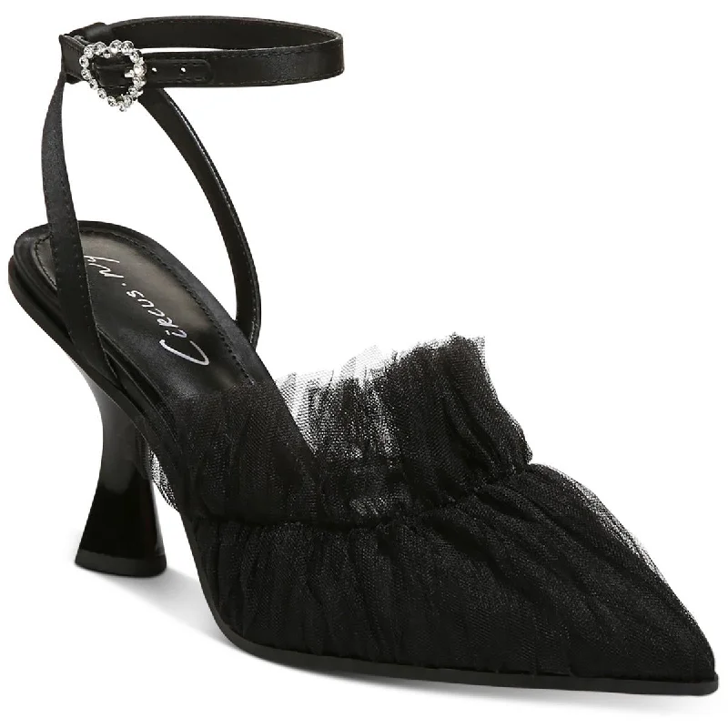 Circus Womens Michelle Tulle Pointed Toe Pumps Edwardian Shoe Look  