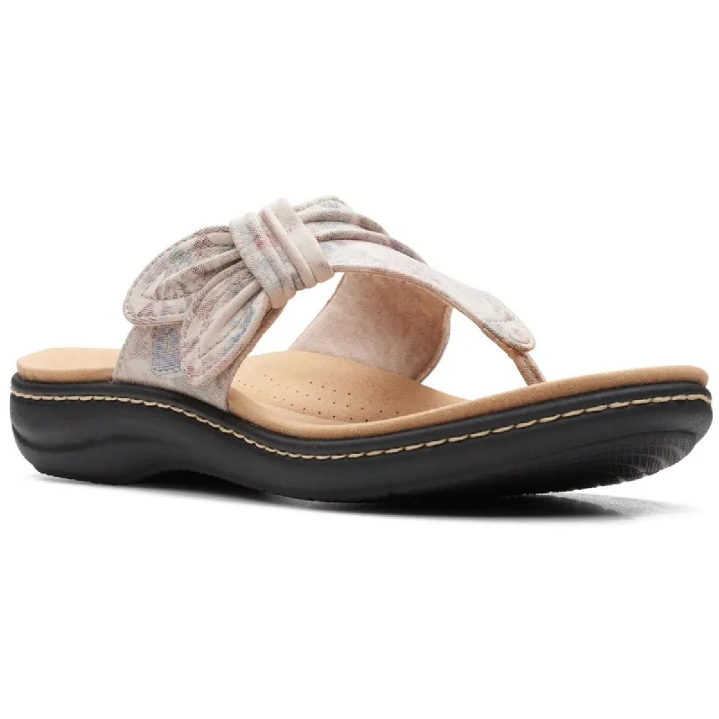 Clarks Womens LAURIEANN RAE Thong Flip Flop T-Strap Sandals Buckle -