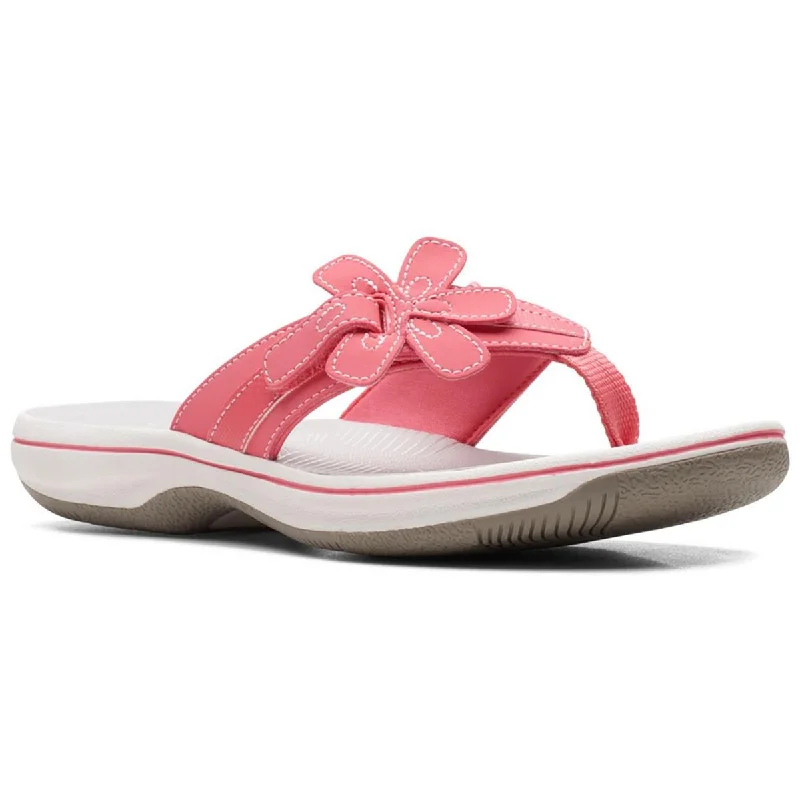 Cloudsteppers by Clarks Womens Brinkley Slip-On Slide Flip-Flops Quilted Shoe Design Cloudsteppers by Clarks Womens Brinkley Slip-On Slide Flip-Flops Quilted Shoe Design