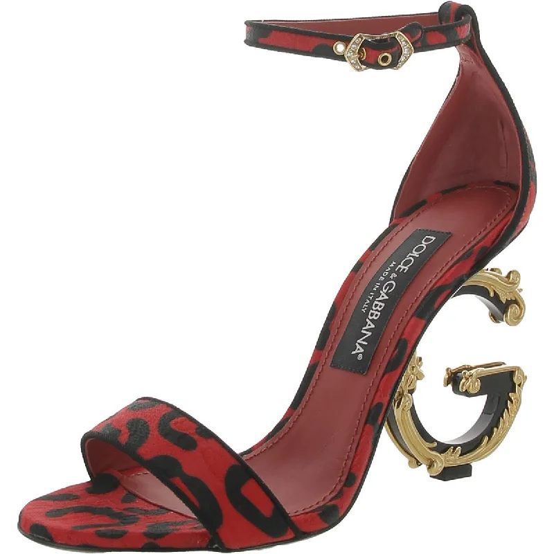 Dolce & Gabbana Womens Keira Ankle Strap Heels Lightweight Tennis Sneaker Look  