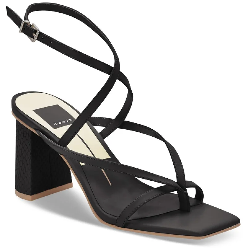Dolce Vita Womens Paroo Leather Ankle Strap Heels Single - Buckle Monk Look  