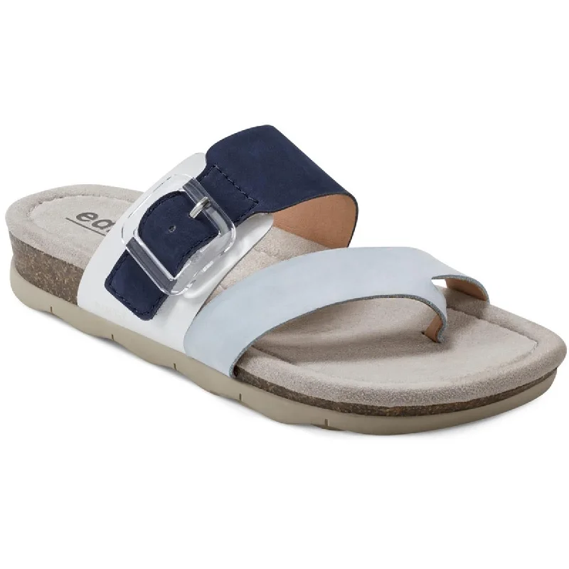 Earth Womens Emlia Suede Buckle Slide Sandals Victorian - Era Boot Style  