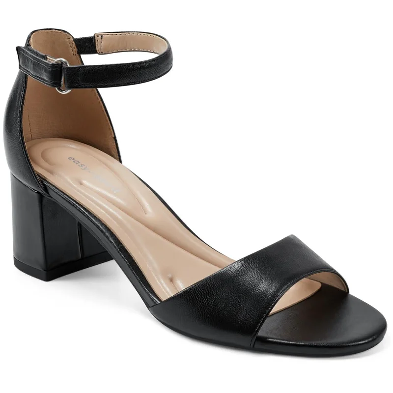Easy Spirit Womens DAVEN Leather Open Toe Pumps Skateboarding Sneaker Style  