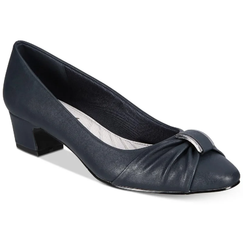 Easy Street Womens Eloise Embellished Pumps Blue Coast Loafer Aesthetic 